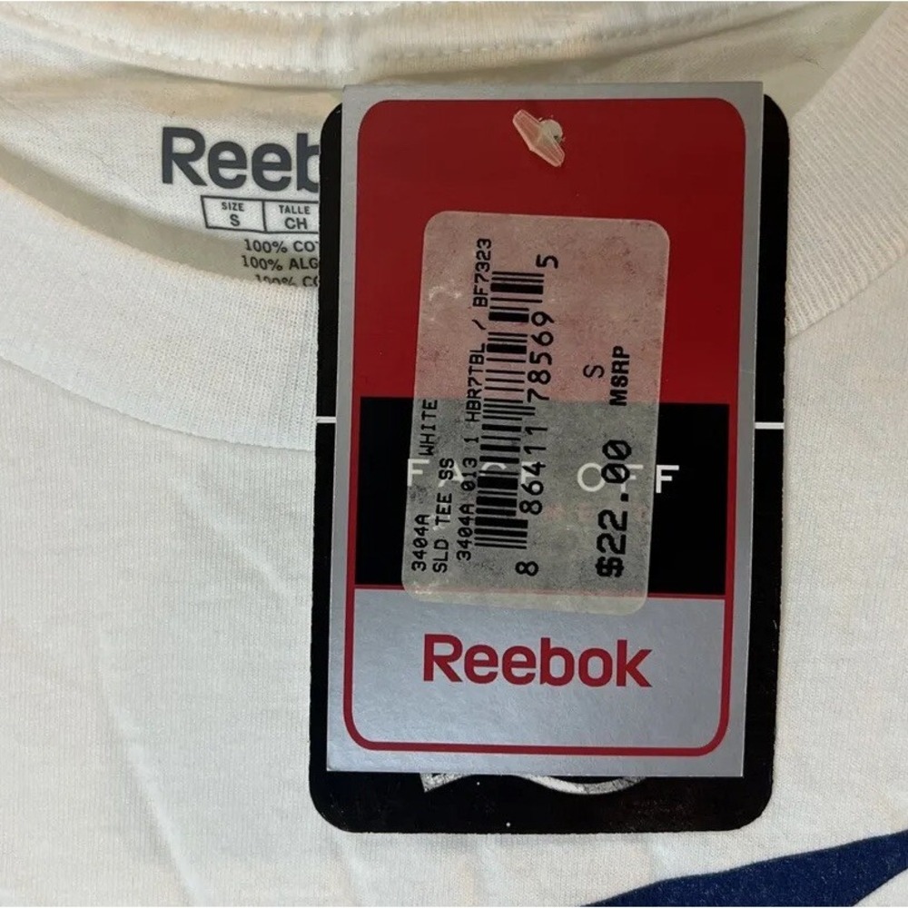 Reebok Face Off Apparel SLD TEE SS White Tampa Bay Lightning NHL Small T-Shirt S - Picture 3 of 4